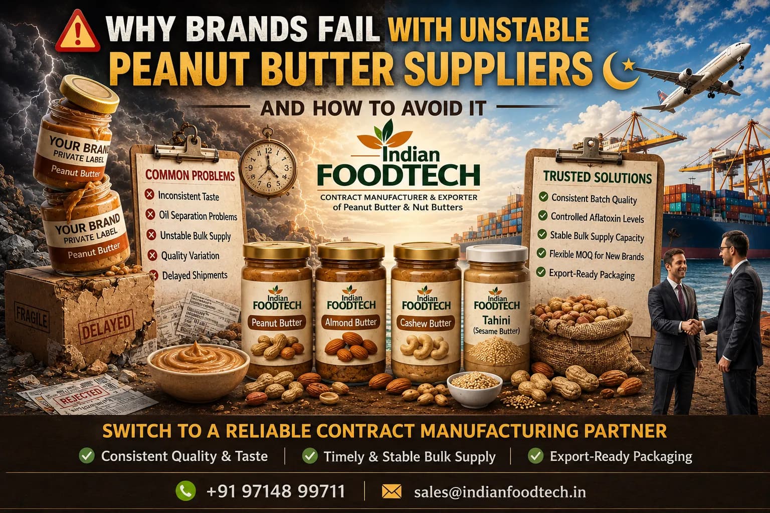 Why Brands Fail with Unstable Peanut Butter Suppliers (And How to Avoid It)