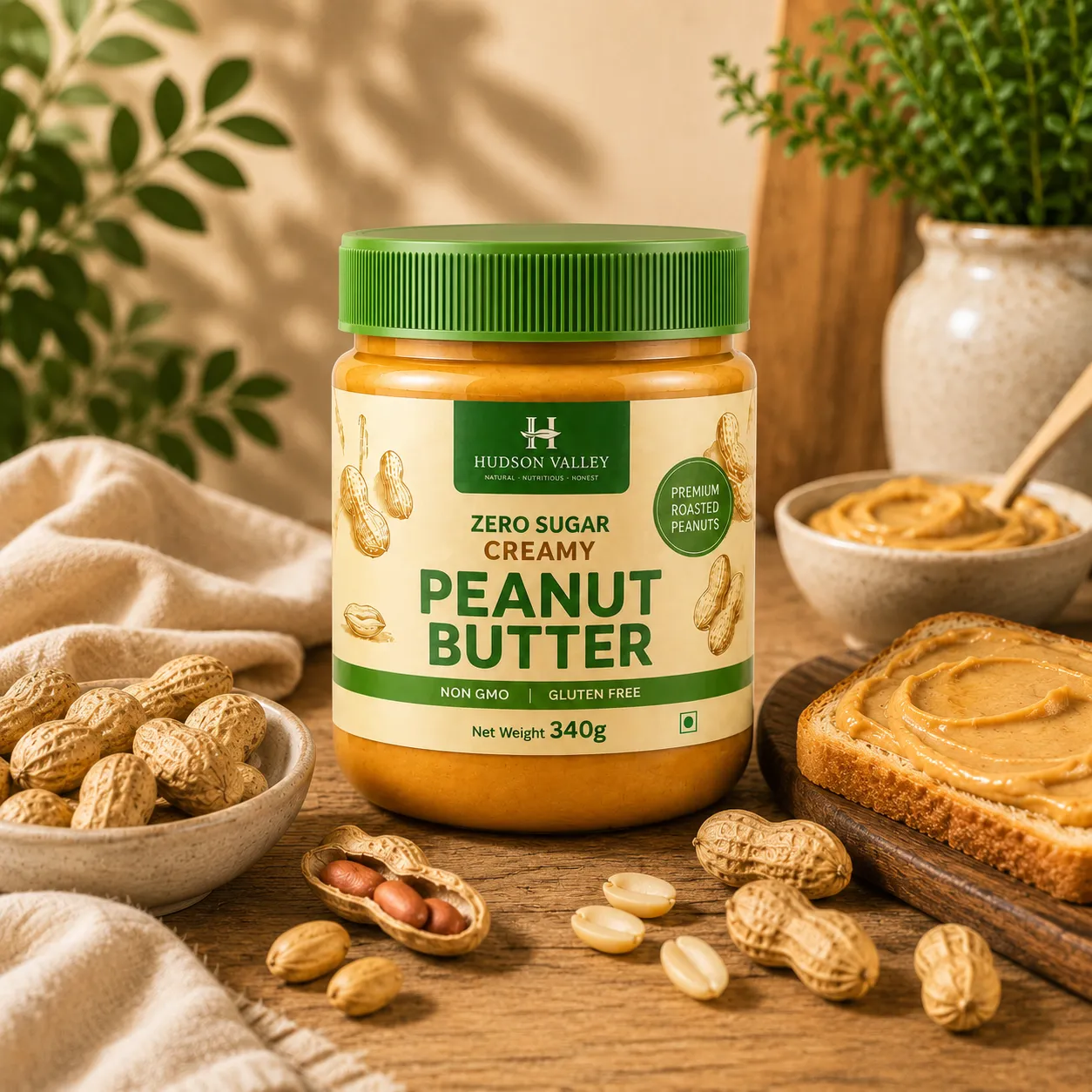 Natural Creamy Peanut Butter Sugar free